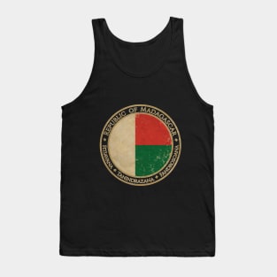 Vintage Republic of Madagascar Africa African Flag Tank Top